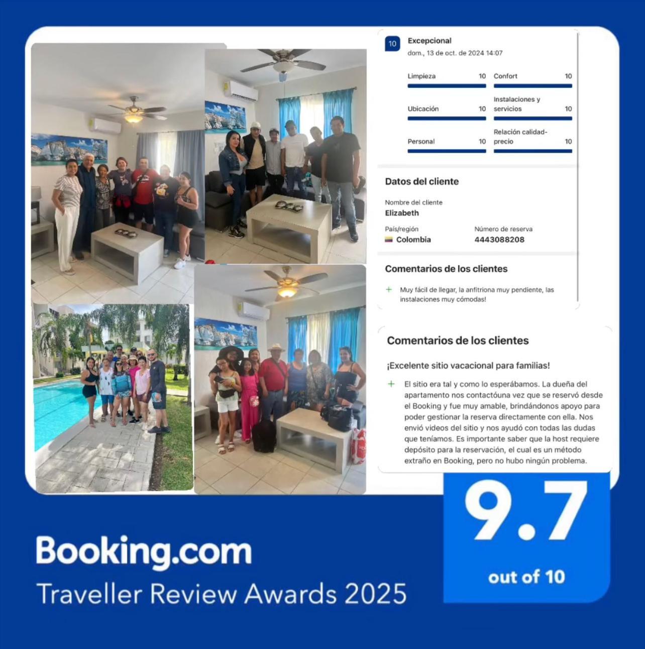 Departamento Blue Vacacional Apartment Playa del Carmen Luaran gambar